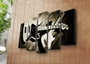 Wallity Set de 5 pinturas decorativas en lienzo Multicolor 5PATK-36